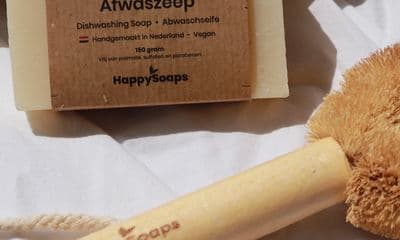 Happy soap afwas zeep borstel